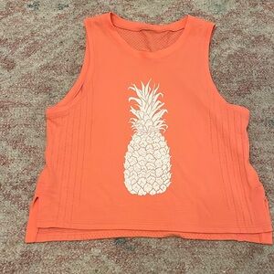 Lululemon tank top with custom hawaii pineapple design